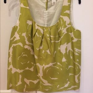 J crew silk sleeveless shell
